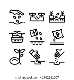 seeding icon or logo isolated sign symbol vector illustration - Collection of high quality black style vector icons
