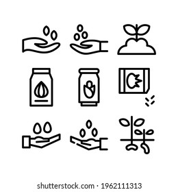 seeding icon or logo isolated sign symbol vector illustration - Collection of high quality black style vector icons
