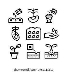 seeding icon or logo isolated sign symbol vector illustration - Collection of high quality black style vector icons
