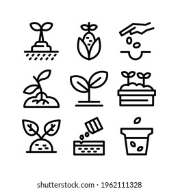 seeding icon or logo isolated sign symbol vector illustration - Collection of high quality black style vector icons
