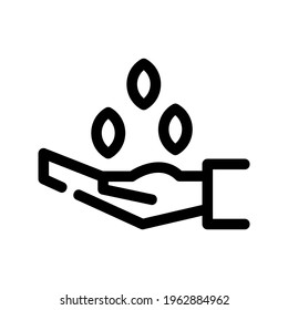 seeding icon or logo isolated sign symbol vector illustration - high quality black style vector icons
