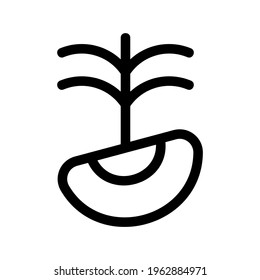 seeding icon or logo isolated sign symbol vector illustration - high quality black style vector icons
