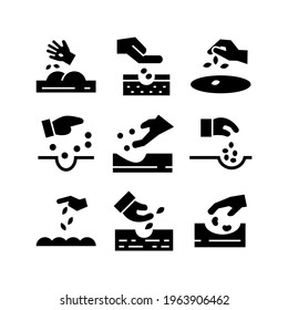 seeding icon or logo isolated sign symbol vector illustration - Collection of high quality black style vector icons
