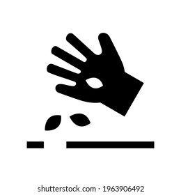 seeding icon or logo isolated sign symbol vector illustration - high quality black style vector icons
