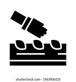 icono de propagación o logotipo símbolo de signo aislado ilustración vectorial - iconos vectoriales de estilo negro de alta calidad
