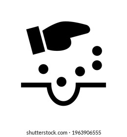 icono de propagación o logotipo símbolo de signo aislado ilustración vectorial - iconos vectoriales de estilo negro de alta calidad
