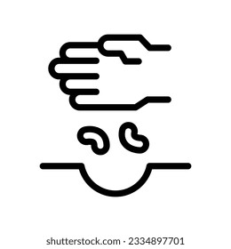 gráfico vectorial de ilustración de icono de línea de inicio. Ilustración de elemento simple gráfico vectorial, adecuado para aplicaciones, sitios web y presentaciones aisladas en fondo blanco