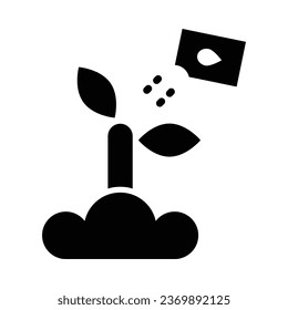 Seeding Vector Glyph Icon For Personal And Commercial Use.
