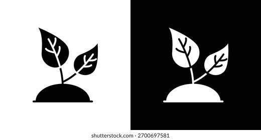 Seedling icon design concept. vector flat icons