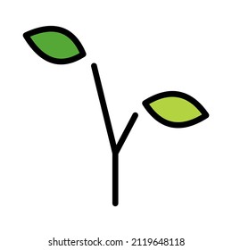 Icono de semilla aislado en fondo blanco