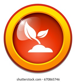 Seedling icon vector