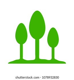 Seedling icon vector, growing tree, green agriculture