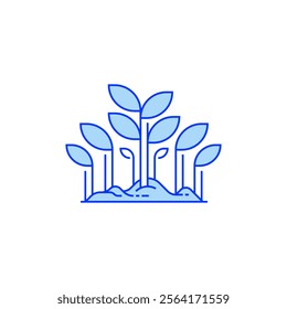 Seedling Line Icon. linear style sign for mobile concept and web design. Outline vector icon.