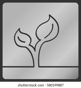 Seedling. logo for company a seedling, heading for the article agronomist, agriculture