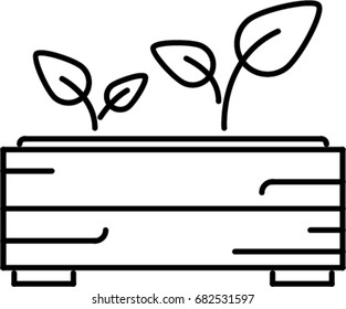 seedling outline icon
