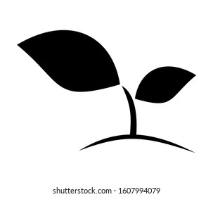 Seedling vector silhouette.
Collection of high quality black style vector icons. eps10