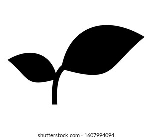 Seedling vector silhouette.
Collection of high quality black style vector icons. eps10