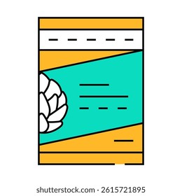 seeds artichoke line icon vector. seeds artichoke sign. isolated symbol illustration