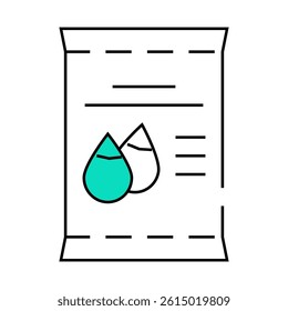 seeds bag line icon vector. seeds bag sign. isolated symbol illustration