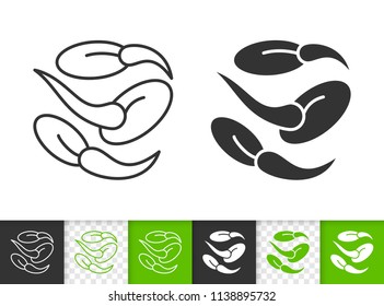 Seeds black linear and silhouette icons. Thin line sign of sprout. Organic Plant outline pictogram isolated on white, color, transparent background. Vector Icon shape. Seeds simple symbol closeup