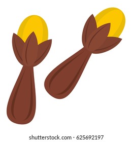 Seeds of a carnation icon flat isolated on white background vector illustration