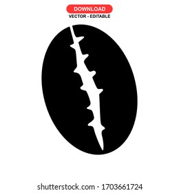 seeds coffee icon or logo isolated sign symbol vector illustration - high quality black style vector icons
