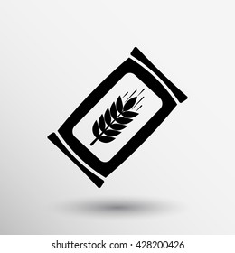 seeds icon agriculture symbol nature element sign wheat.