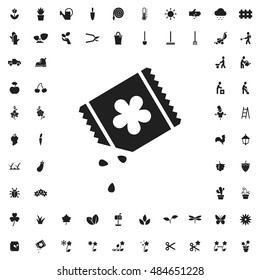 Seeds icon illustration isolated vector sign symbol