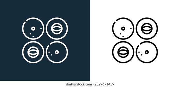 seeds icon isolated on white and black colors. seeds outline linear vector icon from mid autumn festival collection for mobile apps, web and ui.