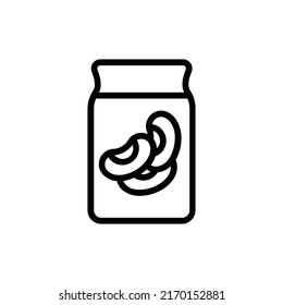 Seeds Icon. Line Art Style Design Isolated On White Background