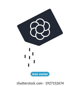 seeds icon. seeds pack symbol template for graphic and web design collection logo vector illustration