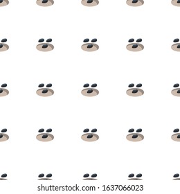 seeds icon pattern seamless isolated on white background. Editable flat seeds icon. seeds icon pattern for web and mobile.