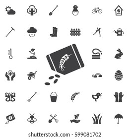 seeds icon. Set of spring icons