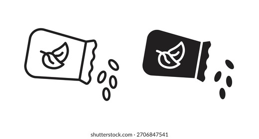 Seeds icon symbol for logo, web, app designs.