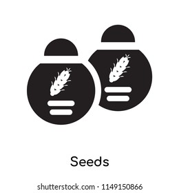 Seeds icon vector isolated on white background for your web and mobile app design, Seeds logo concept