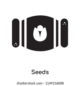Seeds icon vector isolated on white background for your web and mobile app design, Seeds logo concept