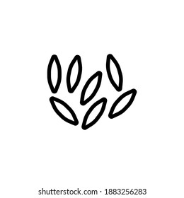 Seeds icon in vector. Logotype
