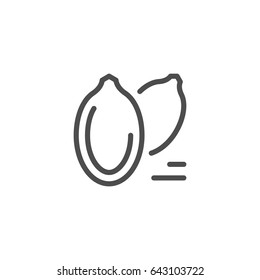 Seeds line icon