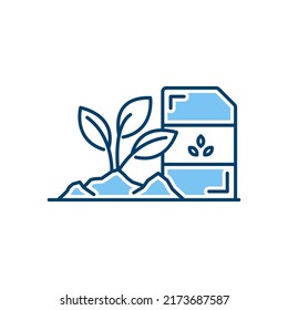 Saatgutliniensymbol. lineares Stilzeichen für mobiles Konzept und Webdesign. Rahmenvektorsymbol. Einzeln auf weißem Hintergrund