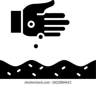 Seeds Line vector Icon Design