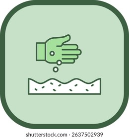 Seeds Line vector Icon Design