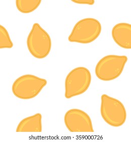seeds of a pumpkin seamless background