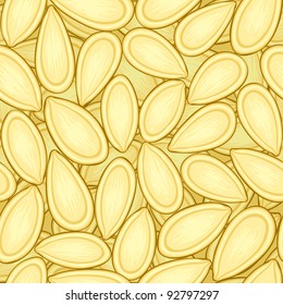 seeds of a pumpkin seamless background