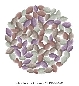 Seeds set. Vector illustration with texture elements.