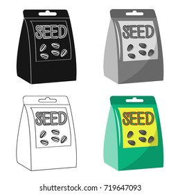 Seeds, single icon in cartoon style.Seeds, vector symbol stock illustration web.