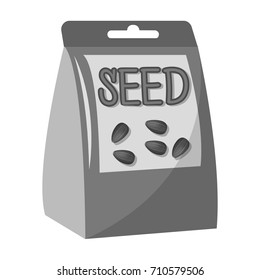 Seeds, single icon in monochrome style.Seeds, vector symbol stock illustration web.