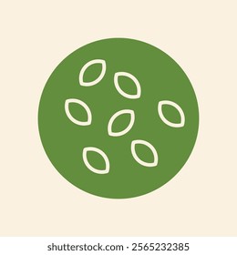 Seeds trendy artwork elegant abstract vector illustration colorful useable design.eps