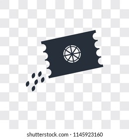 Seeds vector icon isolated on transparent background, Seeds logo concept