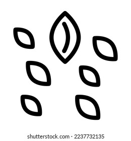 Seeds Vector Line Icon Design