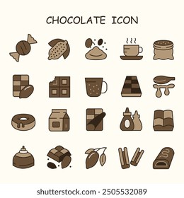 SEEET DESSERT CHOCOLATE ICON SET